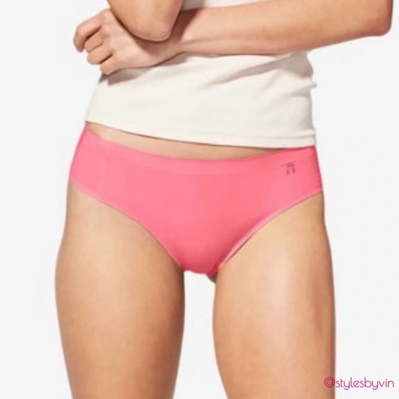 Tommy John Air Cheeky Mesh Sz XS Stretch Red Pink Women's Undies - Picture 1 of 4